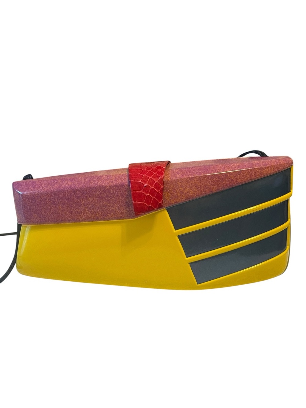 *RARE* Vintage Marc Levine Hand-Sculpted Pop-Art Lacquer Purse - Picture 6 of 16